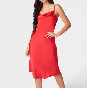 Bebe satin slip dress